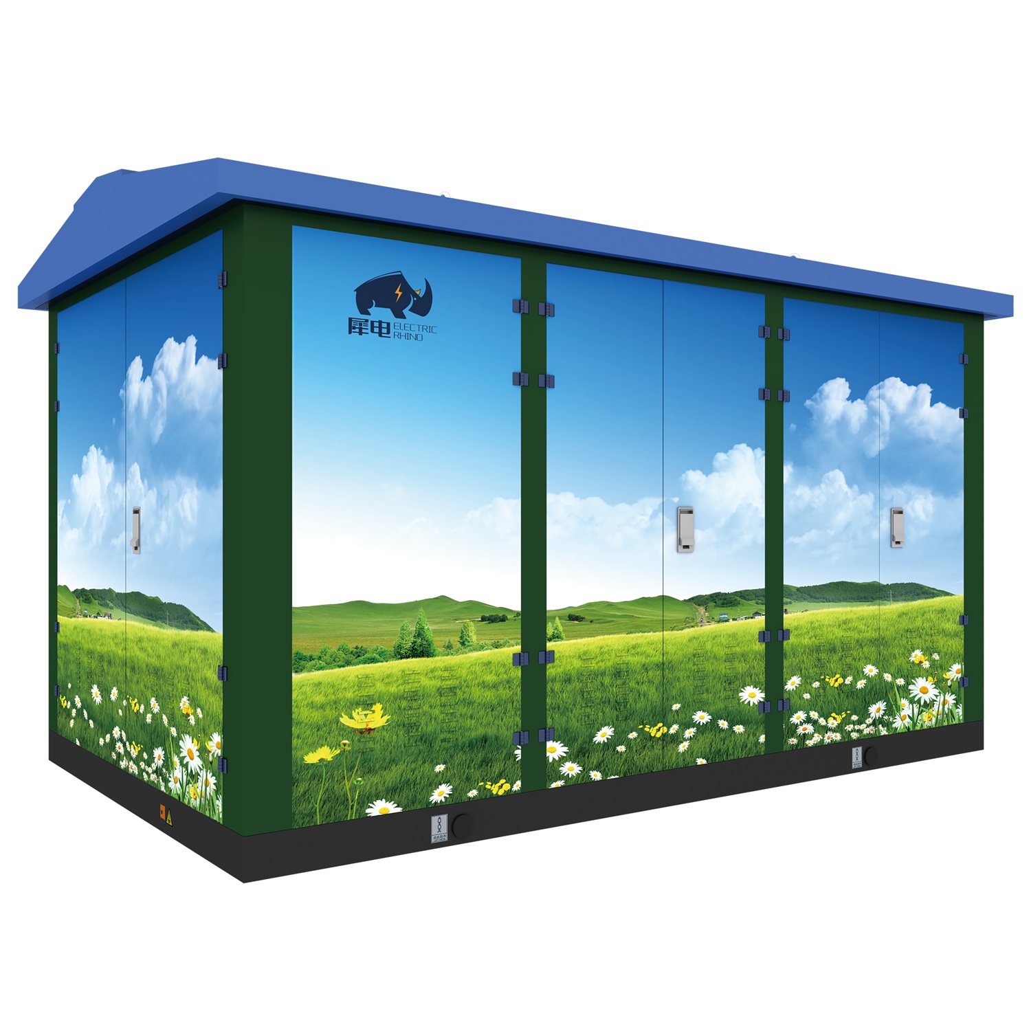 Landscape type pre-installed box type substation